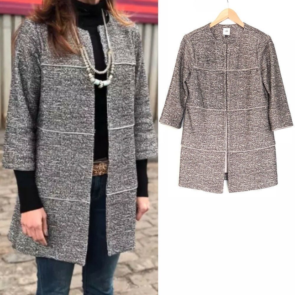 Cabi The Times Long Blazer Jacket Heather #5299